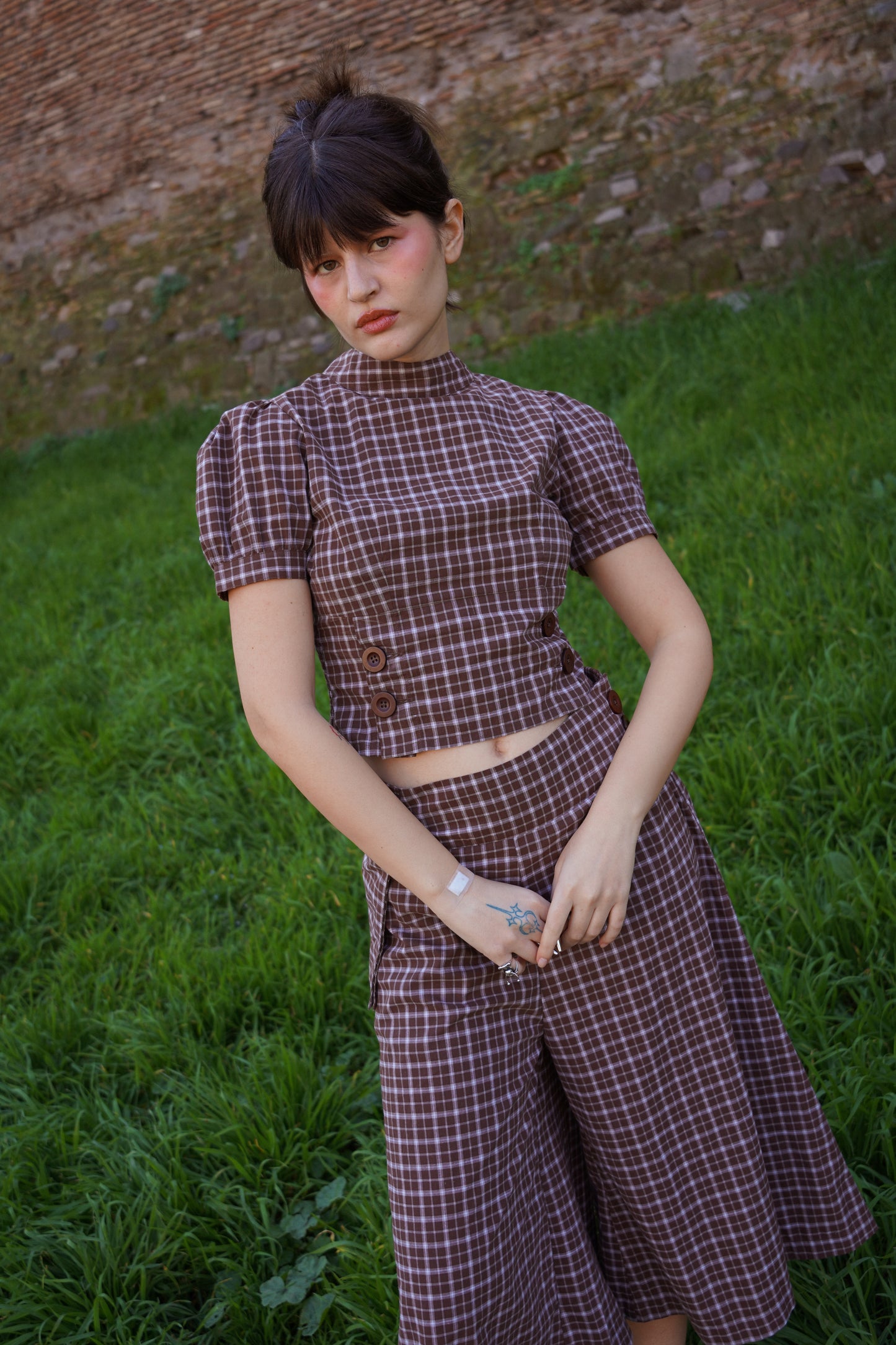 Tilda Trouser - Brown Check