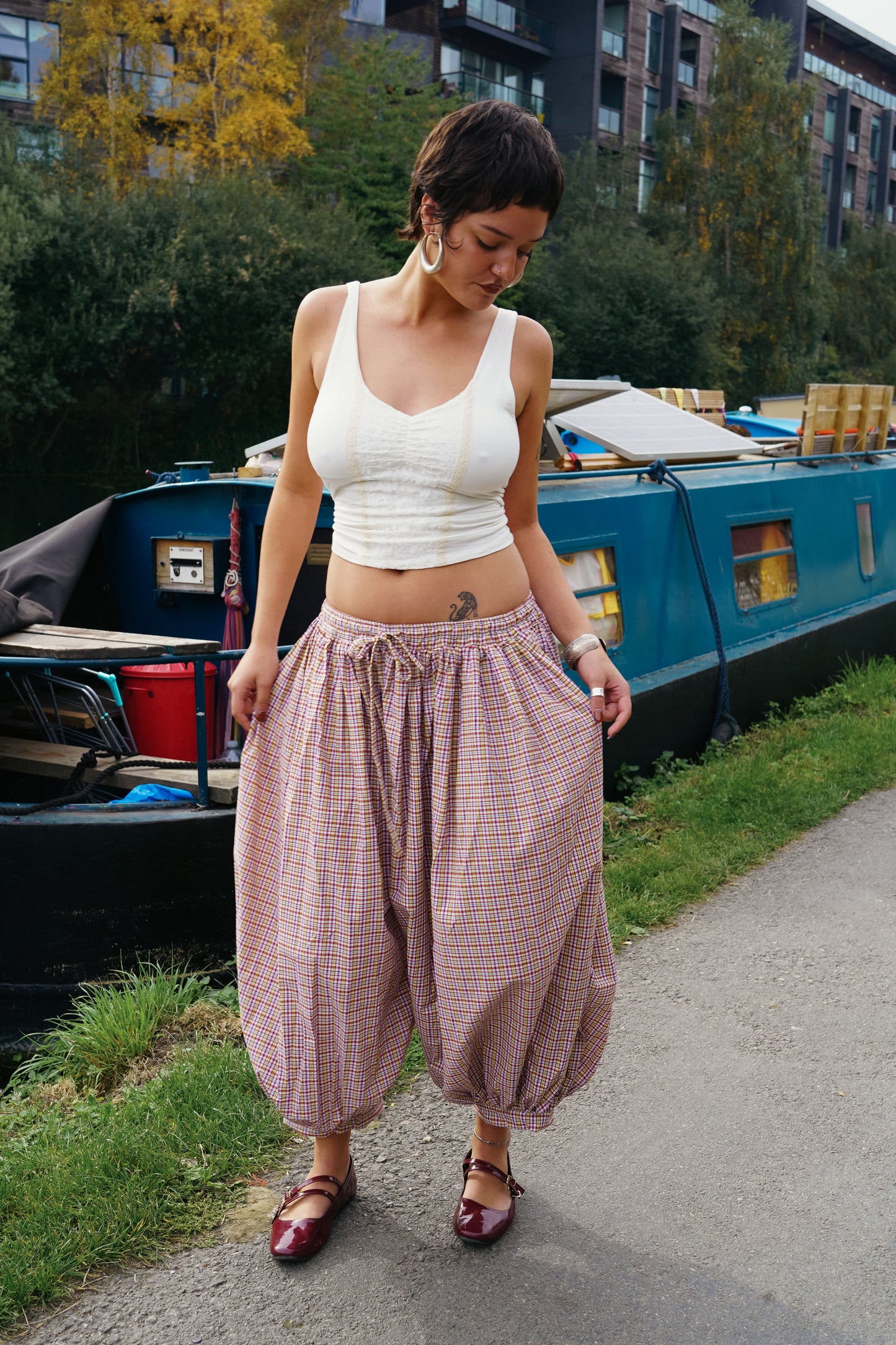 Oshi Trousers - The Picnic Check