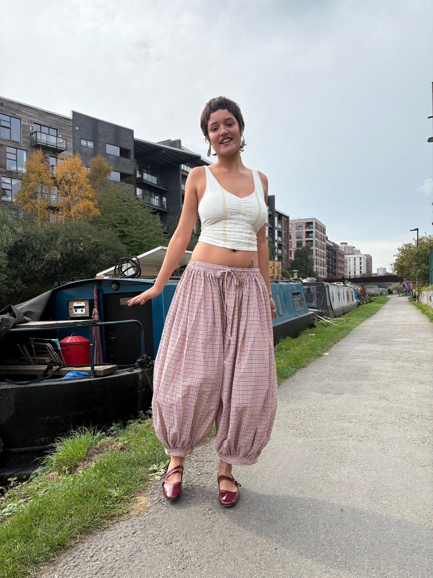 Oshi Trousers - The Picnic Check