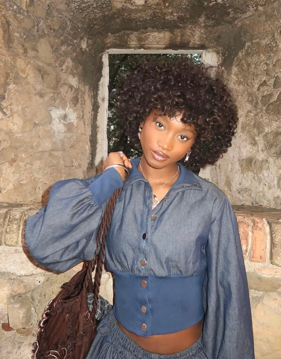 Button Oshi Jacket - Denim