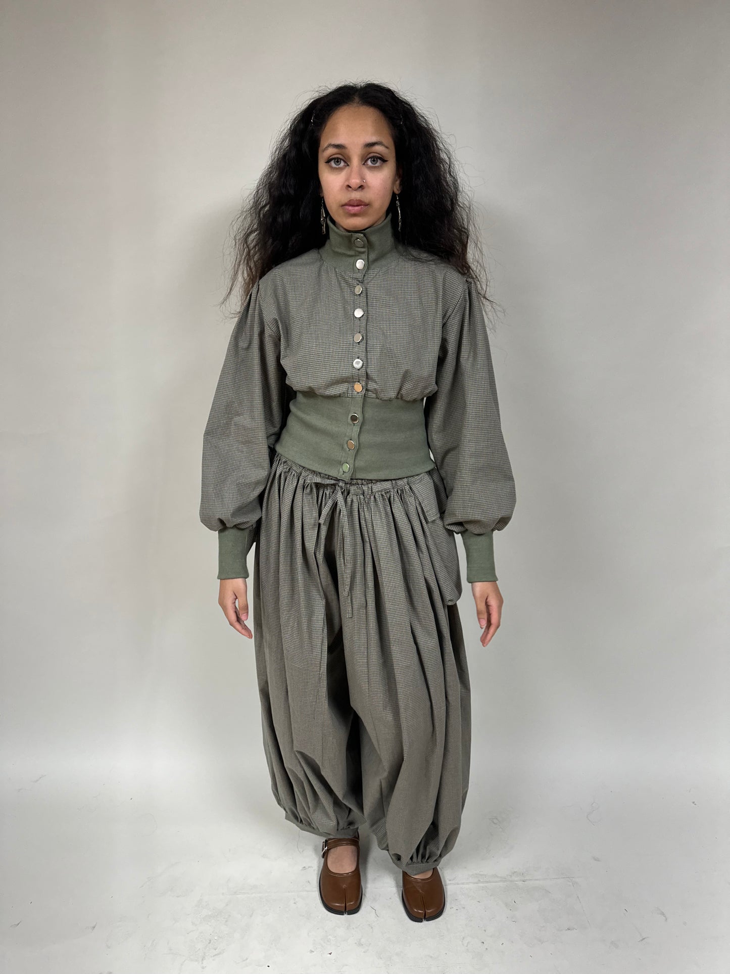 Pocket Oshi Trouser - Check