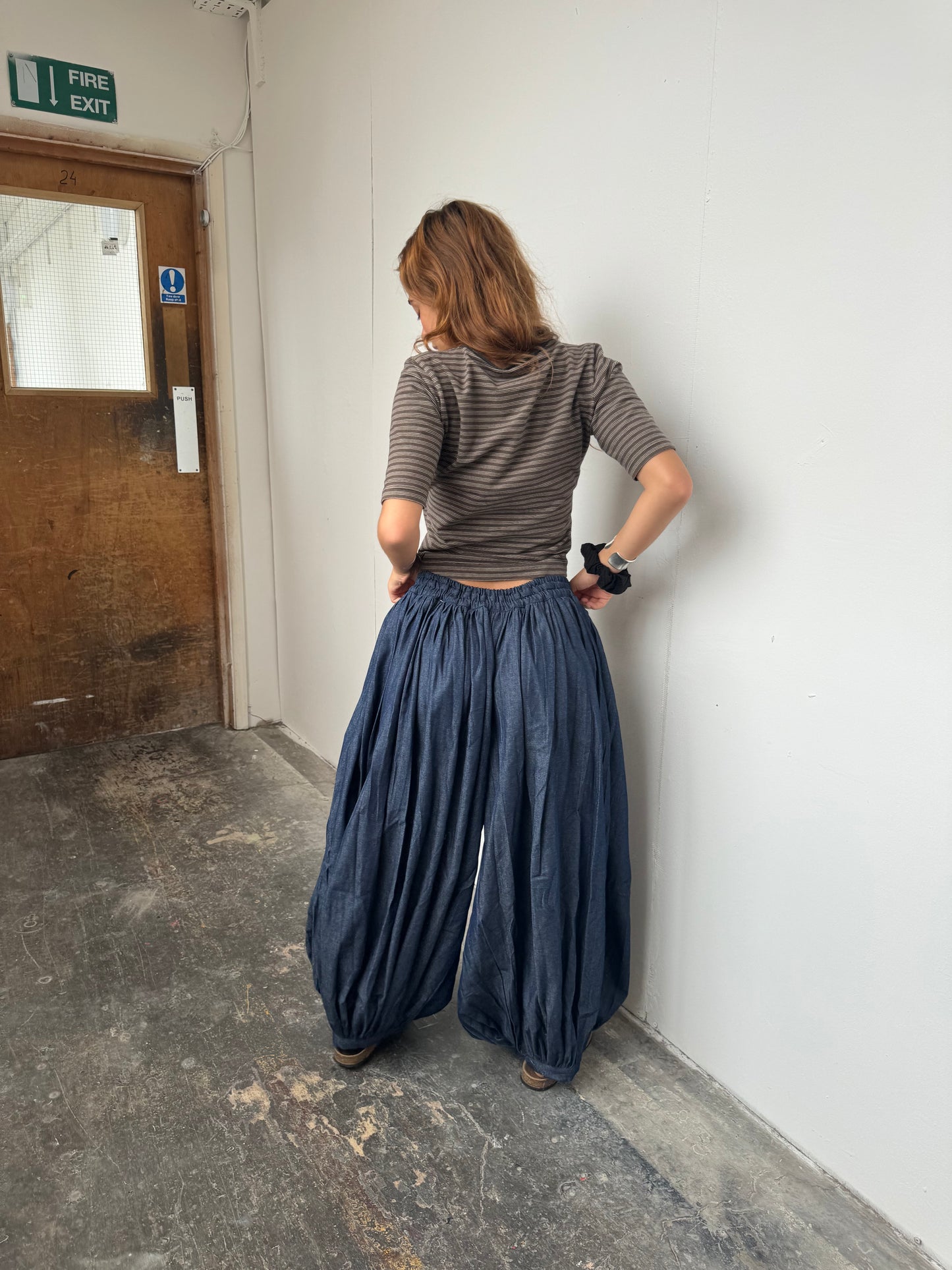 Long Denim Oshi Trouser