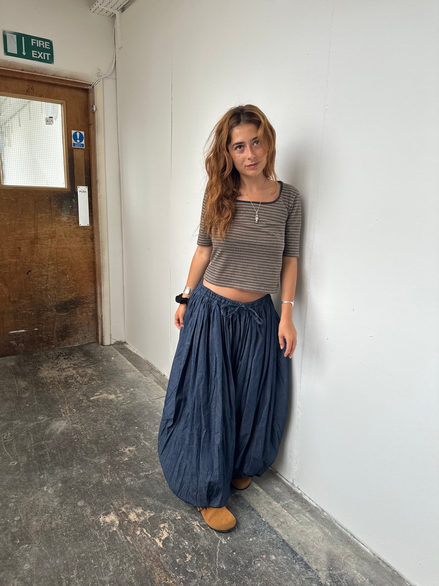 Long Denim Oshi Trouser