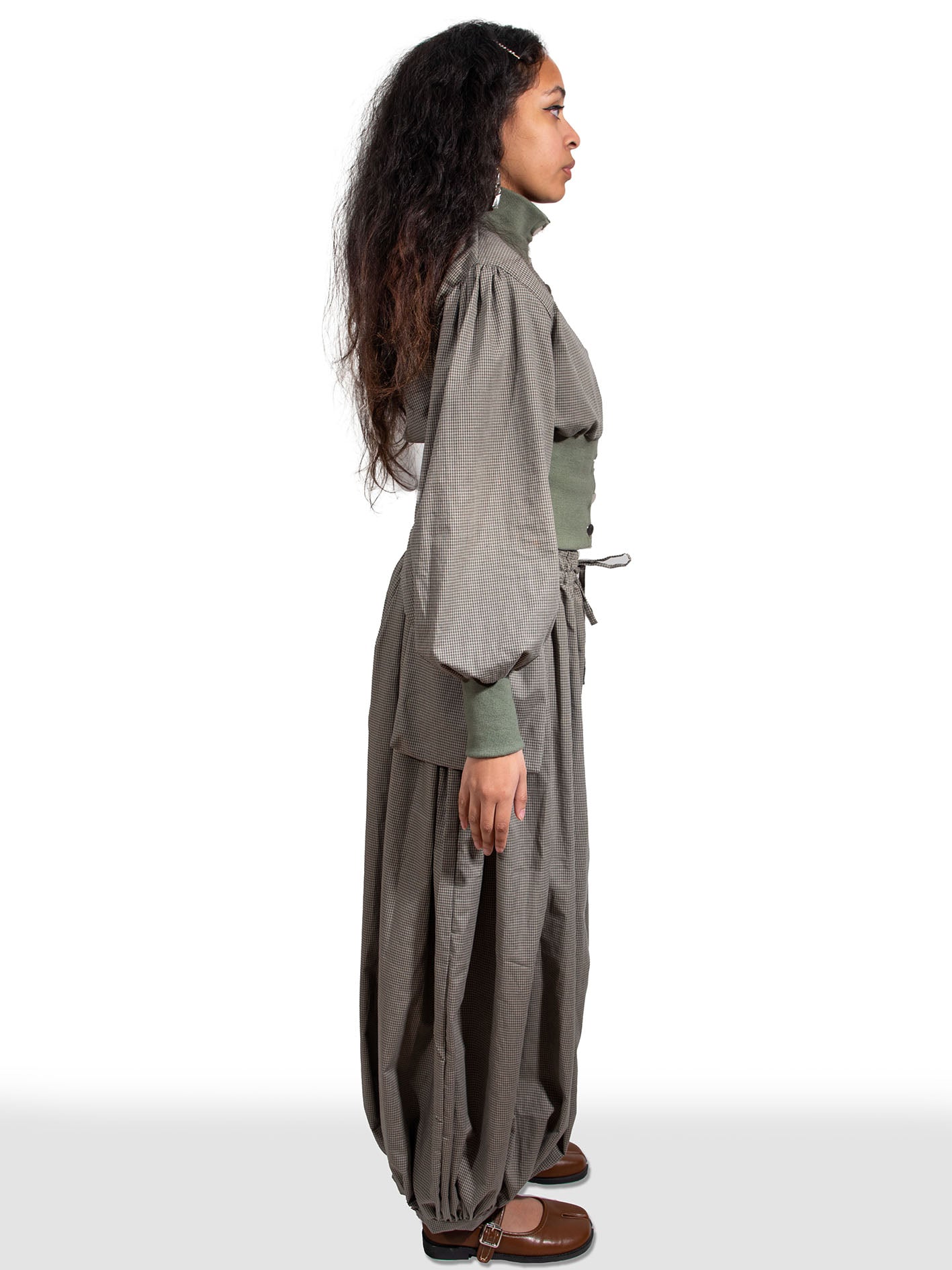 Pocket Oshi Trouser - Check