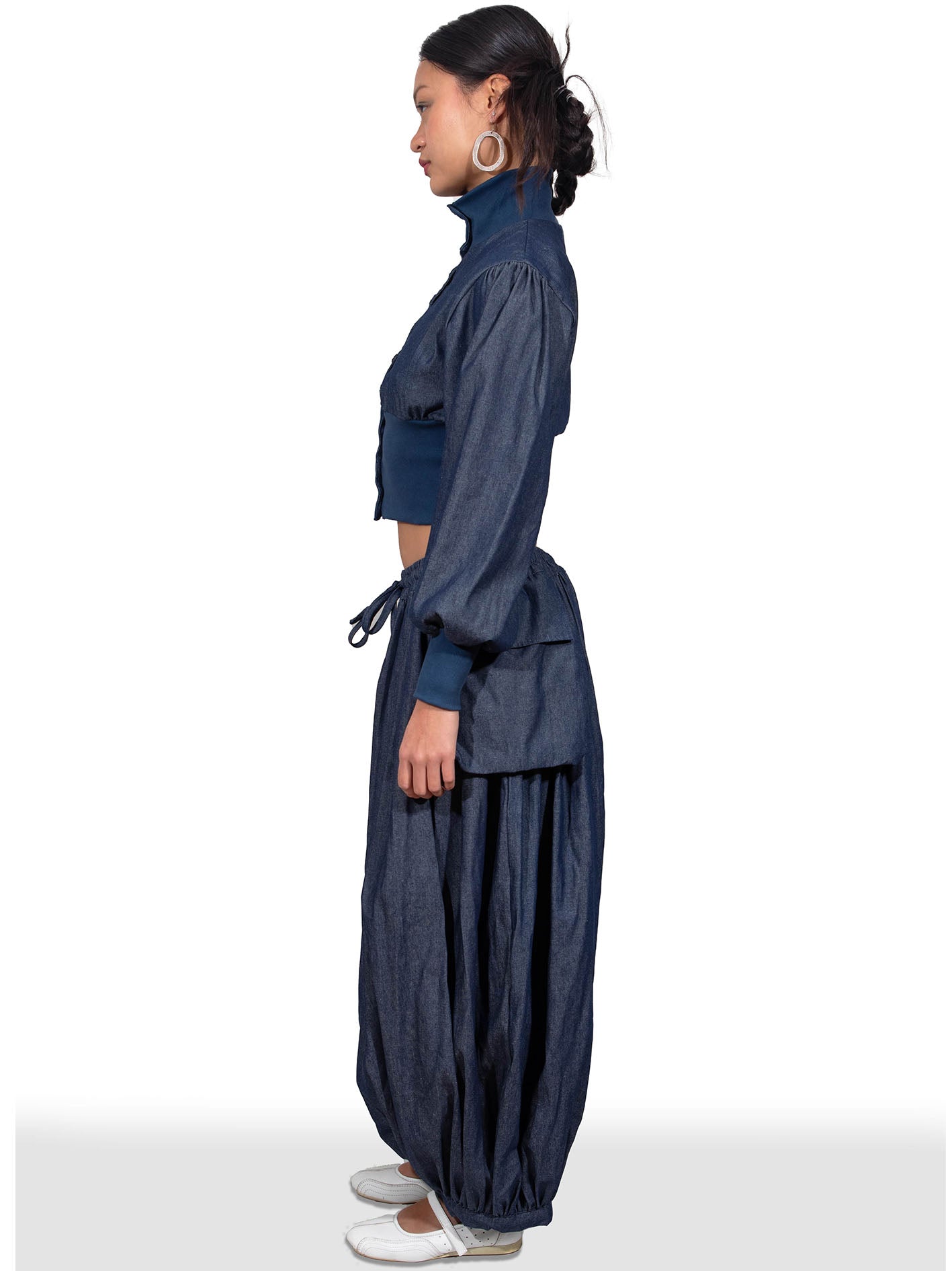 Pocket Oshi Trouser - Denim