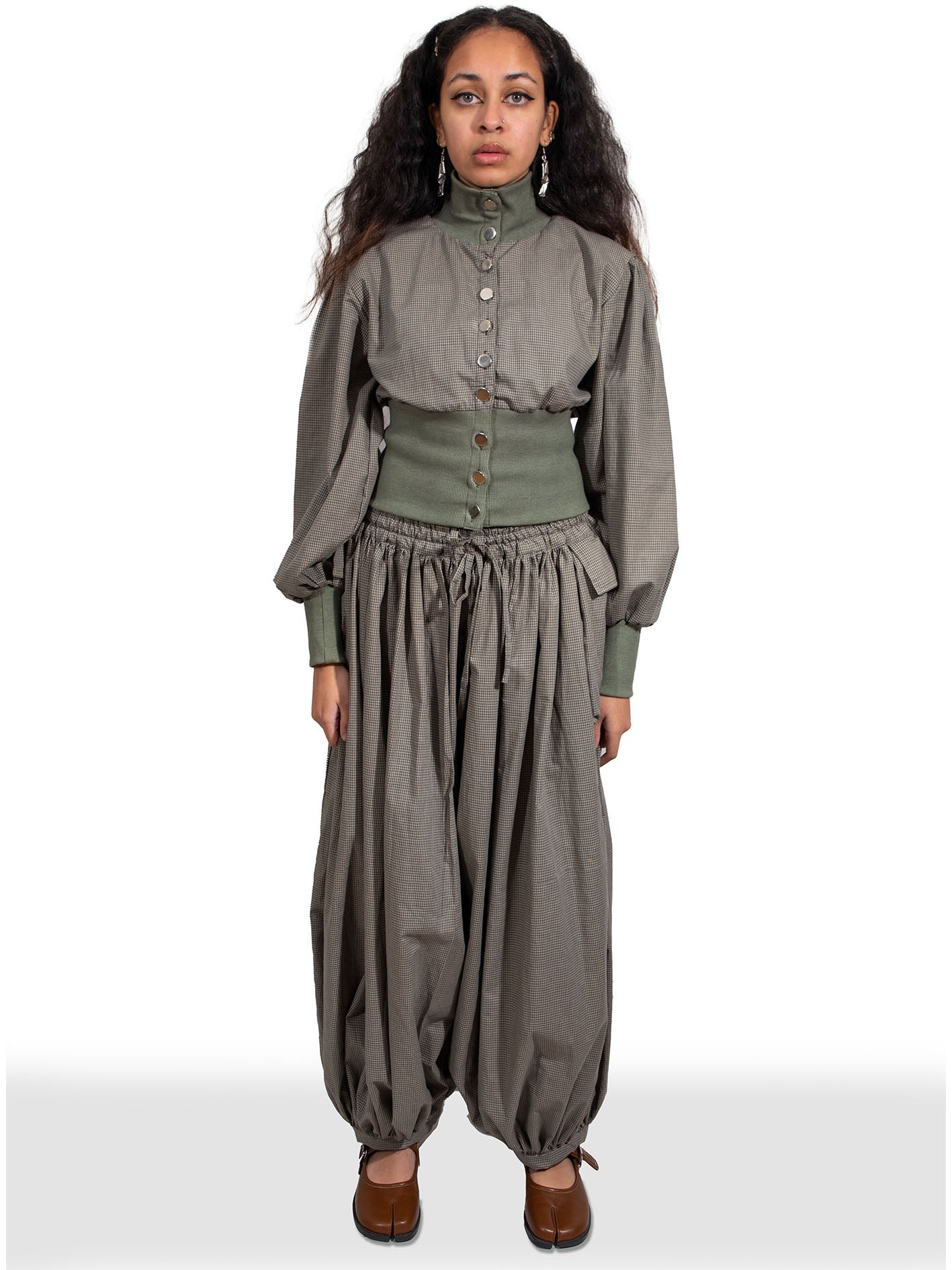 Pocket Oshi Trouser - Check
