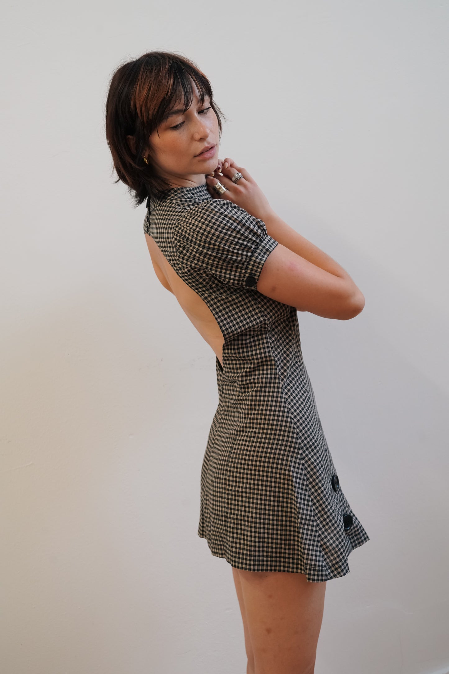 The Deja Dress - B&W Check