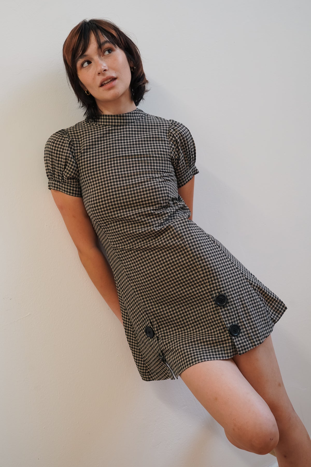 The Deja Dress - B&W Check
