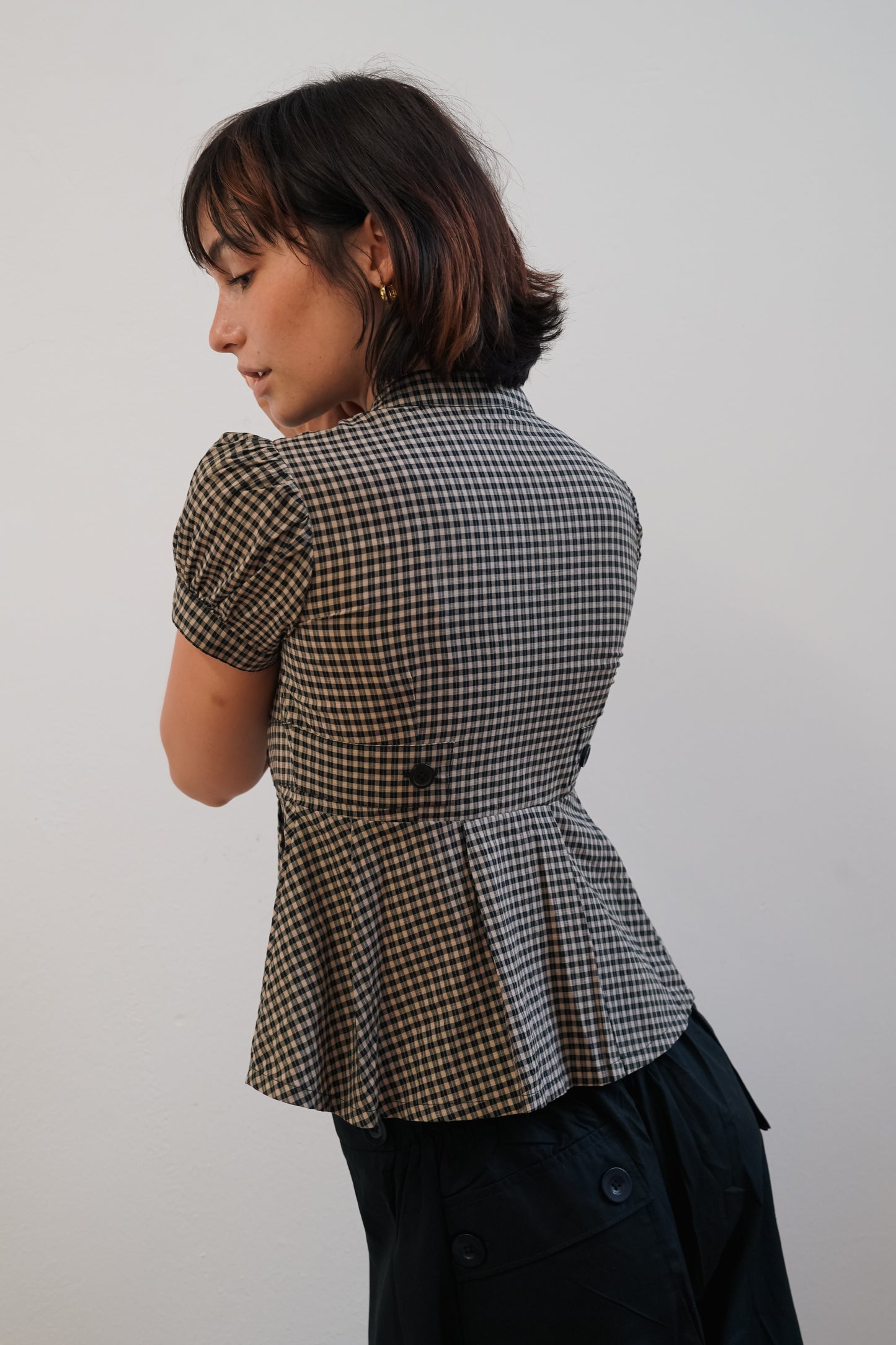 The Vera Zip - B&W Check