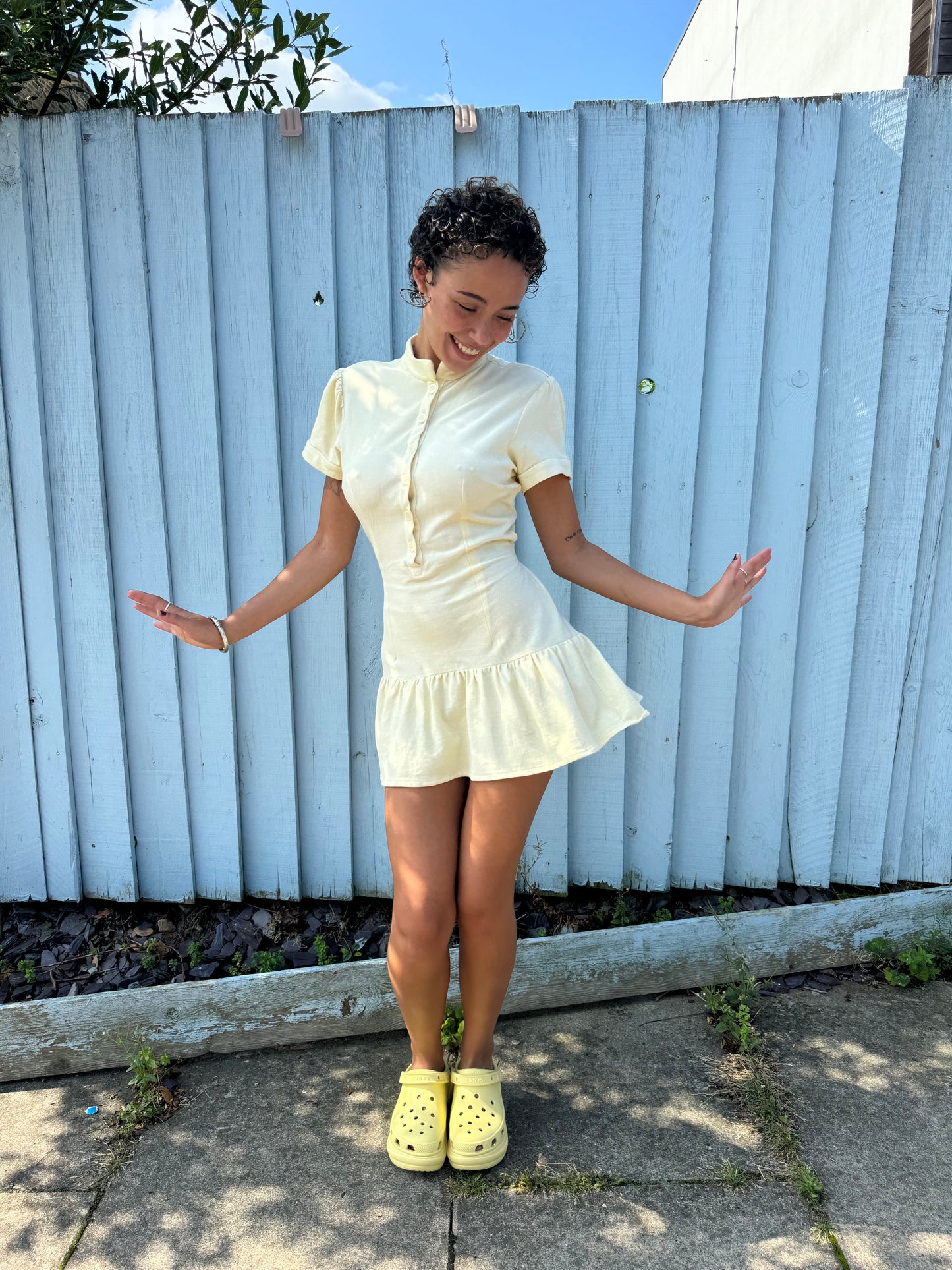 The Nelly Dress - Yellow Polo