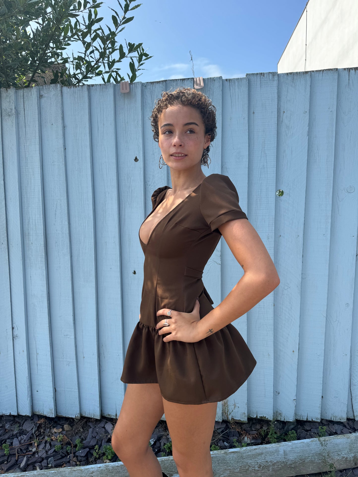 The Darla Dress - Brown