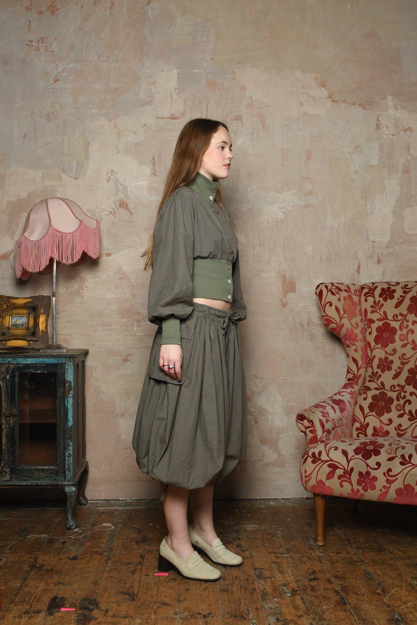 Pocket Oshi Capri - Check