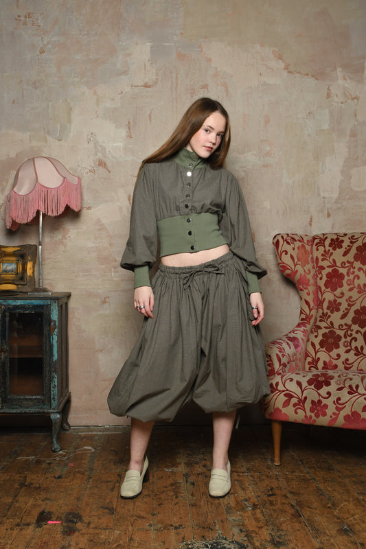 Pocket Oshi Capri - Check