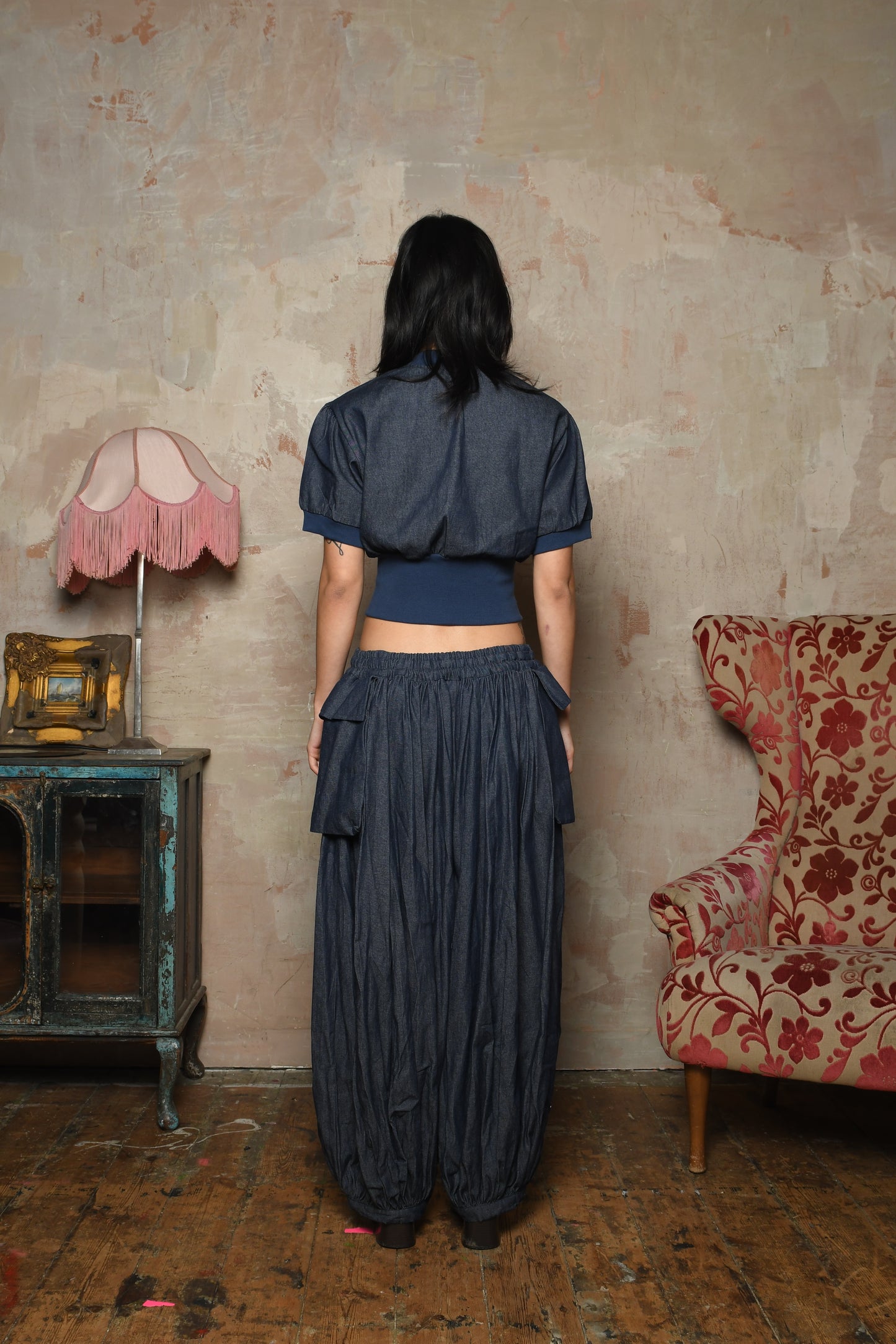 Pocket Oshi Trouser - Denim