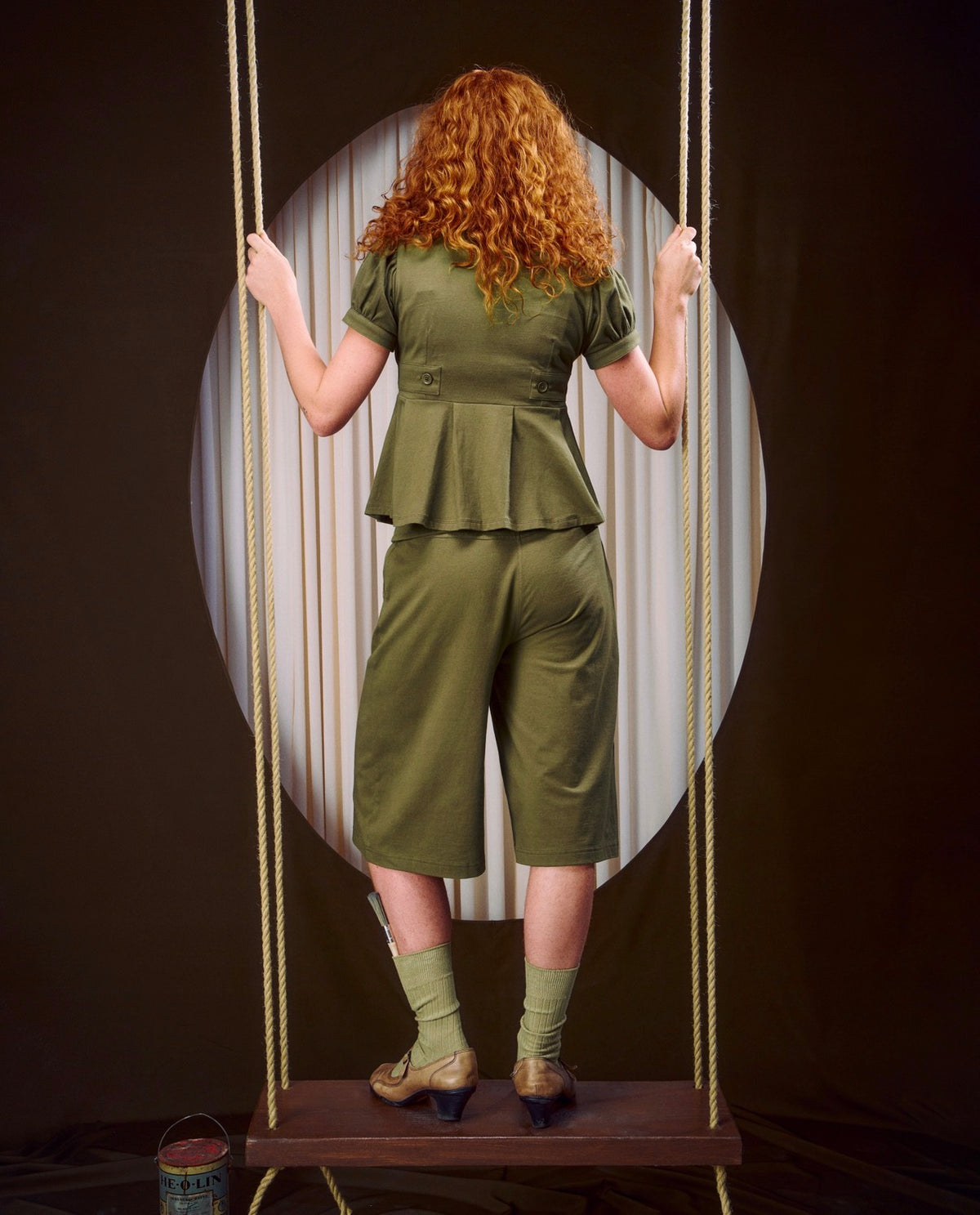 The Vera Zip - Khaki Jersey